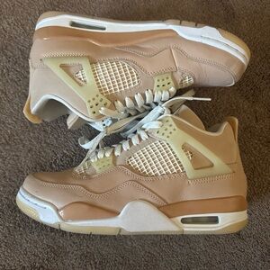 Jordan Women's Sneakers in Tan and Cream